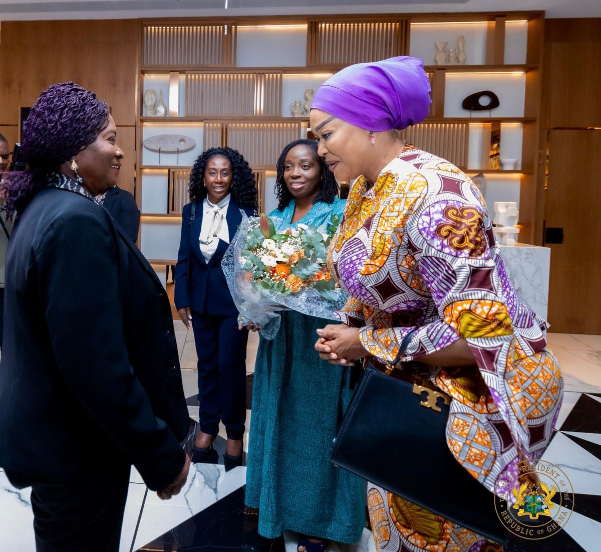 Veep Opoku-Agyemang in Spain for 4th High-Level Meeting of 'In Defence of Democracy Initiative'